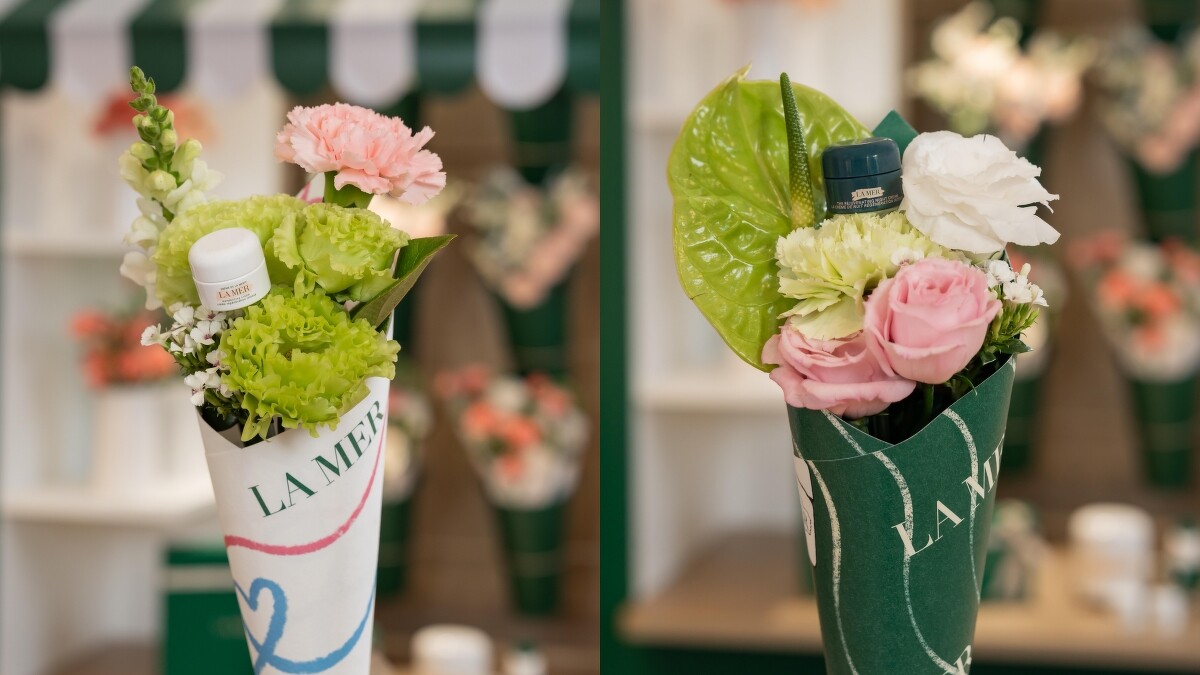 海洋拉娜限量乳霜花束-經典乳霜版，NT950。限量乳霜花束-醇萃活膚晚霜版，NT1,100