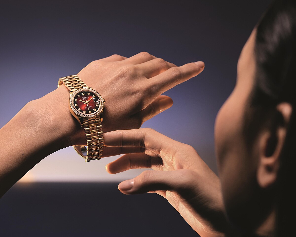 Oyster Perpetual Datejust 31，18K黃金款&copy;Rolex／Audoin Desforges