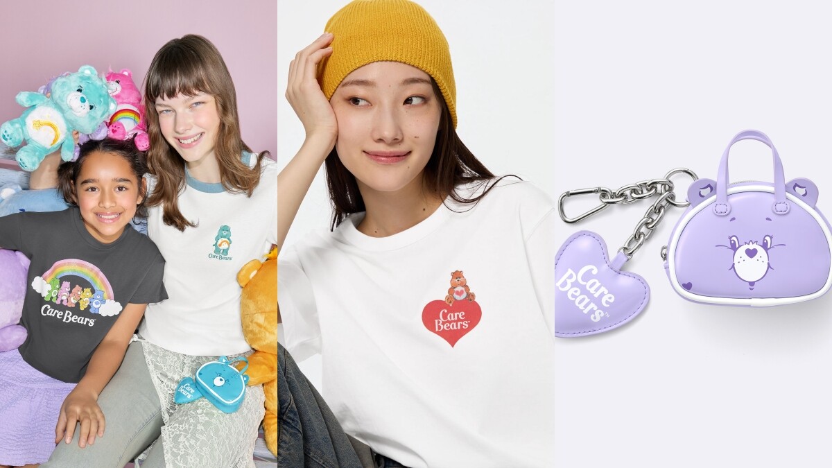 GU、Care Bears聯名公開！彩虹熊印花上衣、迷你包掛可愛必收，春夏單品折扣開跑