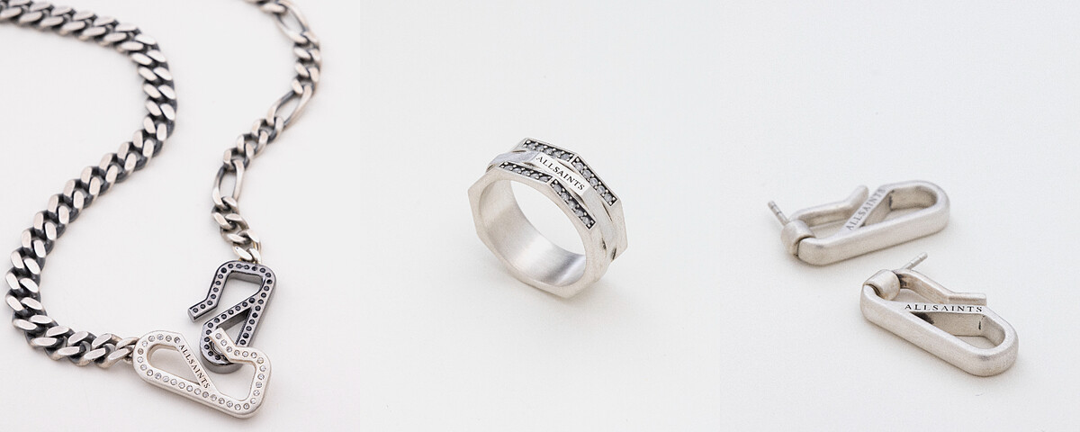 LOCKERS項鍊，定價NT12,800、OCTAGONAL EDGE戒指，定價NT5,600、LOCKERS耳環，NT2,600。