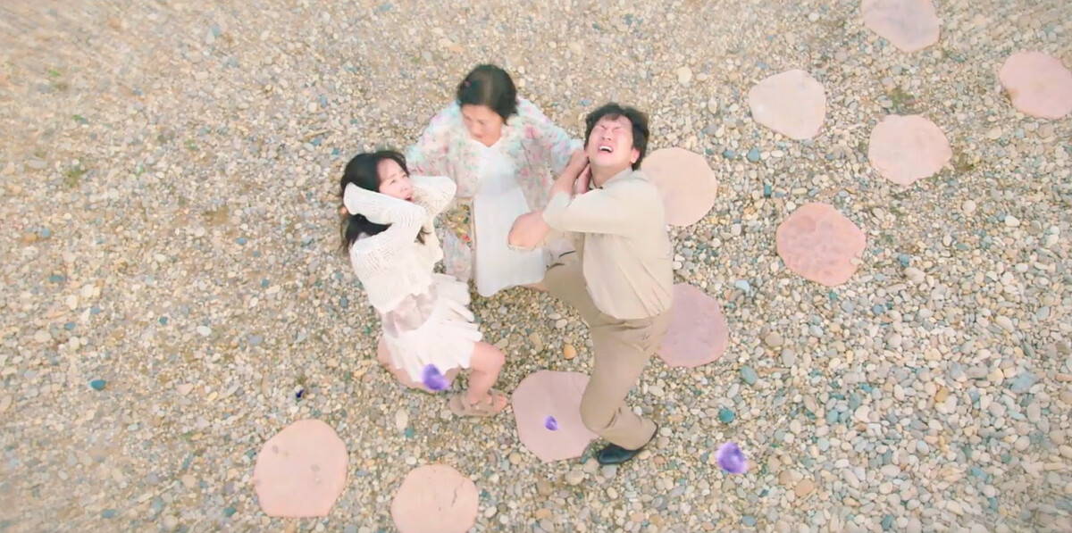 海淑怒抓樂俊、小絮頭髮時，天上立刻降下四個小小的紫色點點─&rdquo;葡萄&rdquo;