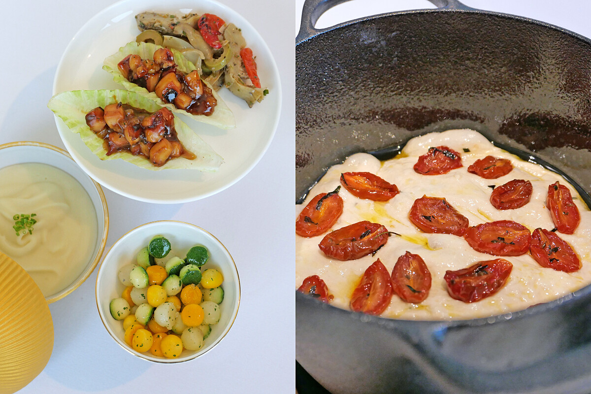 牛排配菜、搭餐麵包也精心打造。