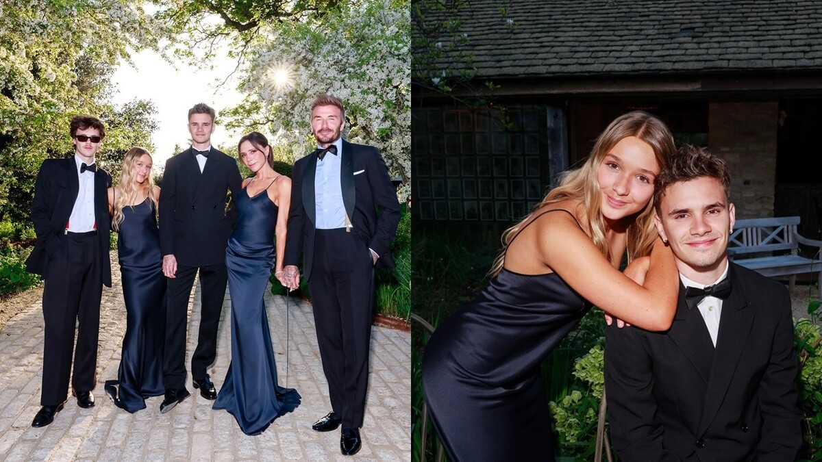 貝克漢生日趴小哈珀美成焦點！時髦全家福唯獨大兒子布魯克林缺席