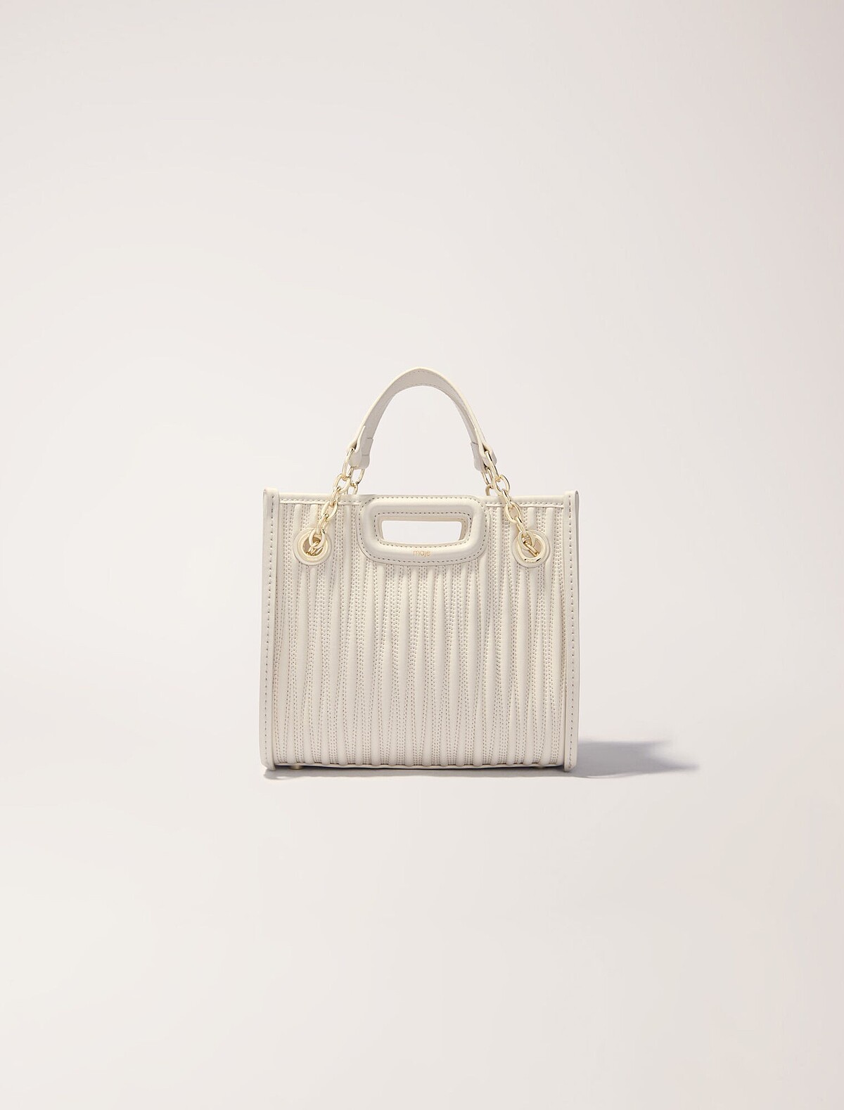 絎縫皮革手提包