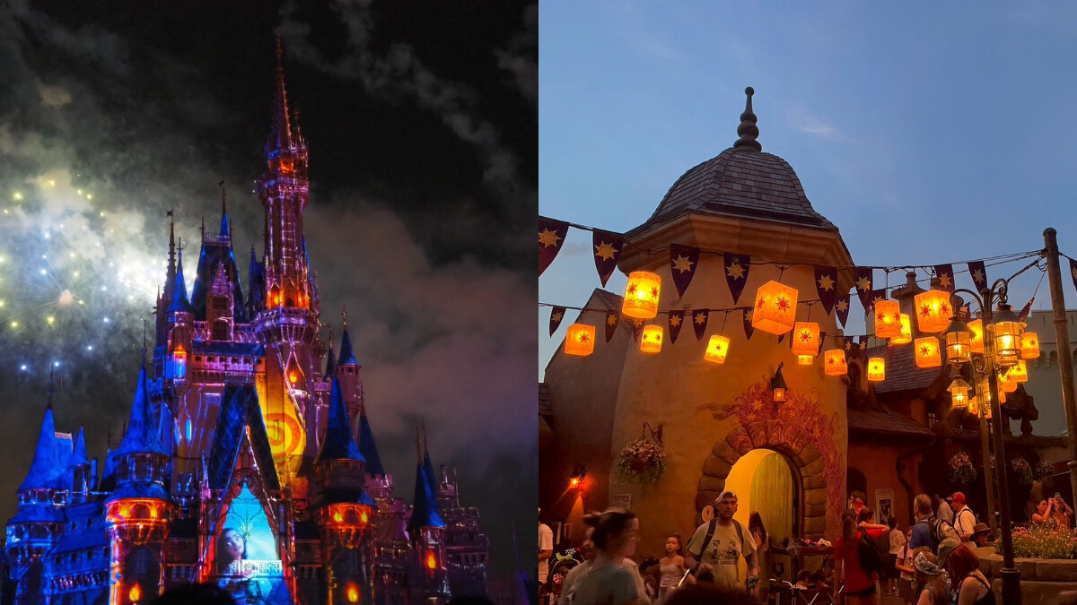 煙火秀表演以睡美人城堡為主舞台，搭配 Main Street U.S.A. 的立體音效系統，從任一處觀賞都是夢幻角度。