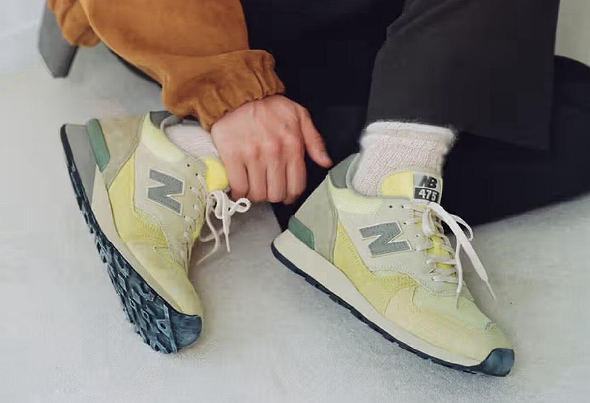 AURALEE x New Balance 475 Light Green 配色