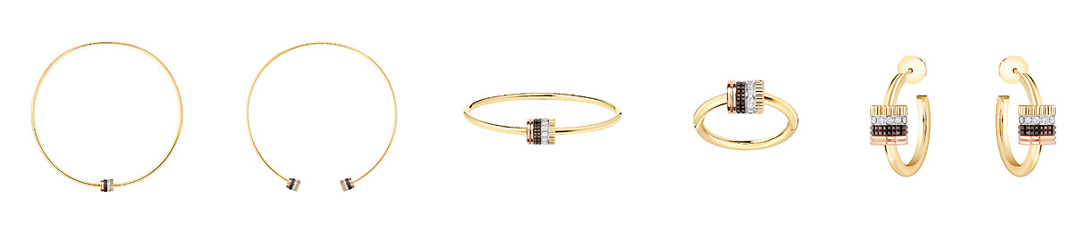 Quatre Classique系列Tube頸鍊、Quatre Classique系列Tube手環、Quatre Classique系列Tube戒指、Quatre Classique系列Tube耳環