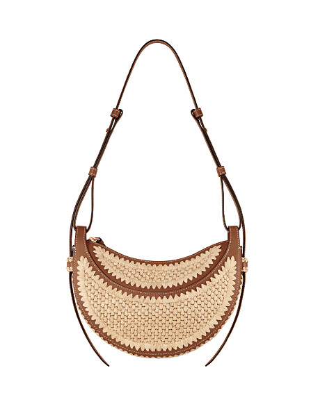 Pol&egrave;ne Num&eacute;ro Dix 馬達加斯加拉菲草月形編織包