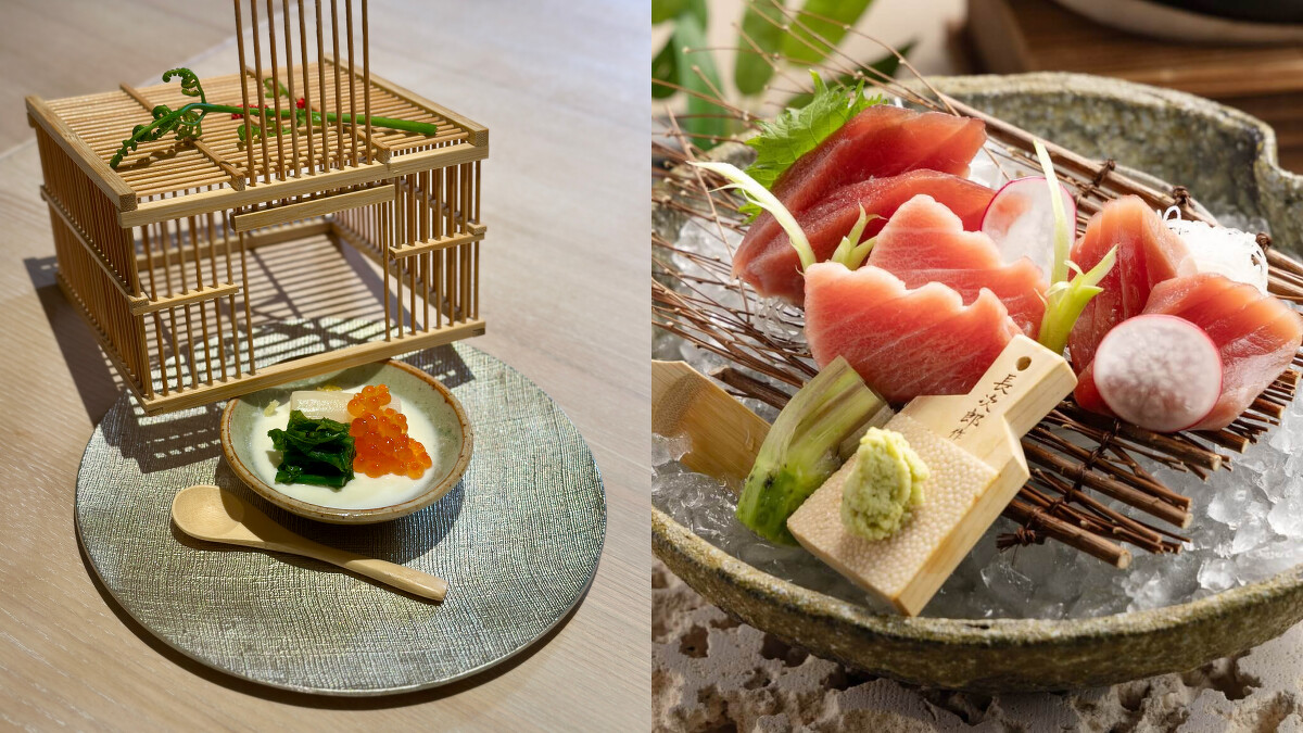 「東港鮪魚和食套餐」迎賓小品、刺身三部位拼盤