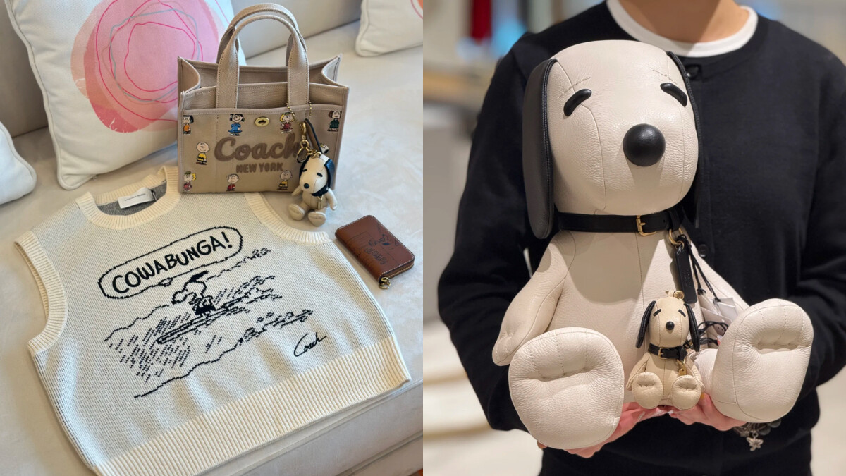 Coach x Snoopy 2025台灣上市時間確定了！經典手袋配件全加入聯名、限量史努比玩偶逼人收藏