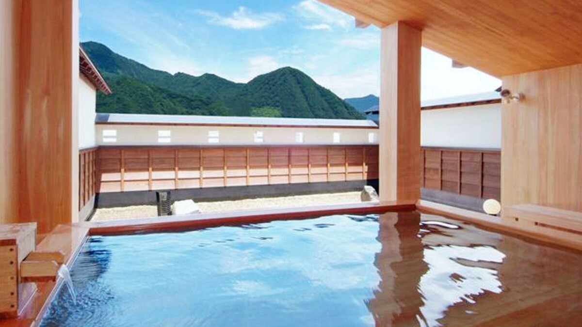 令人放鬆身心的露天風呂。