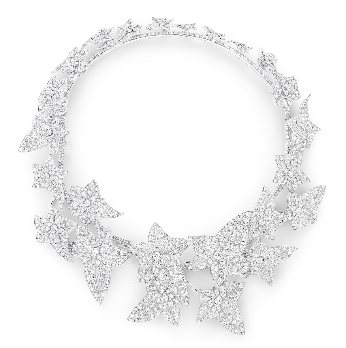 Boucheron Lierre主題高級珠寶鑽石項鍊細節