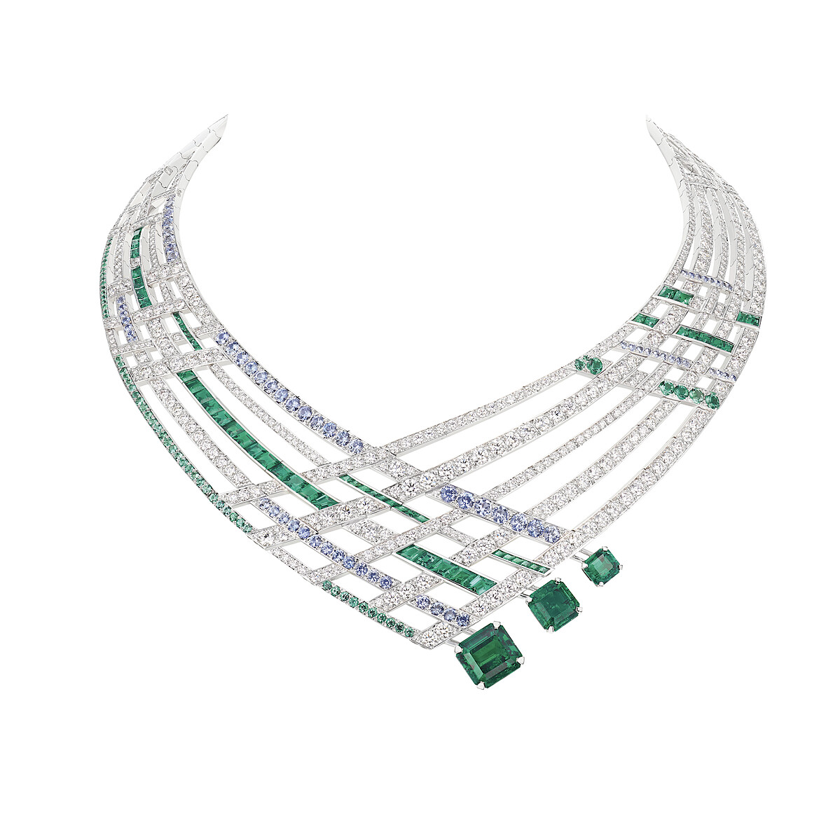 Chaumet Partition系列祖母綠項鍊細節