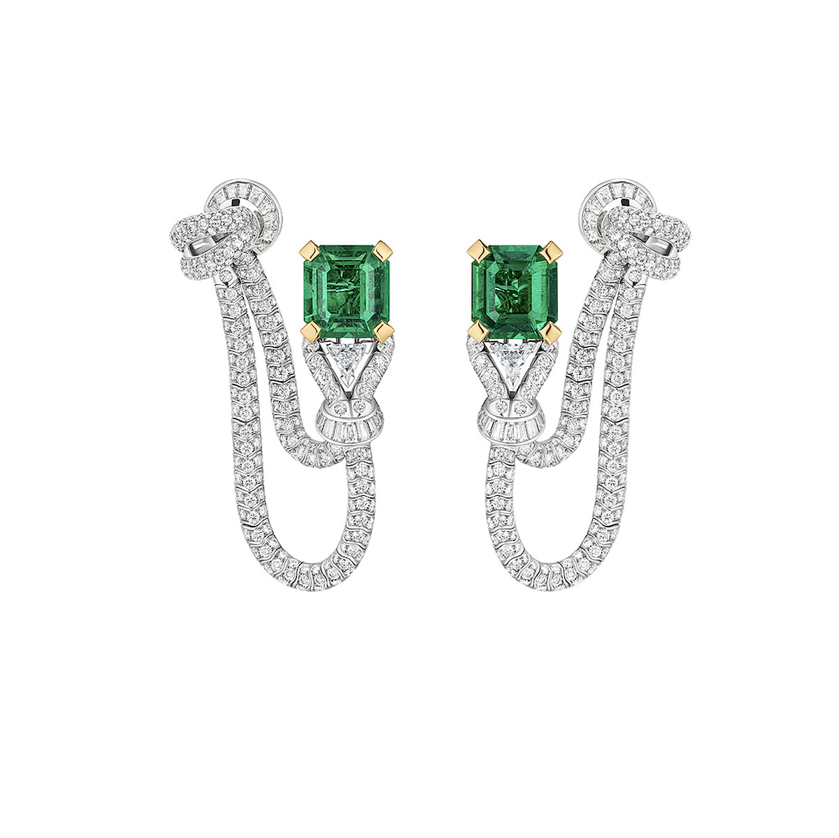 路易威登頂級珠寶Seduction耳環，鑲嵌祖母綠