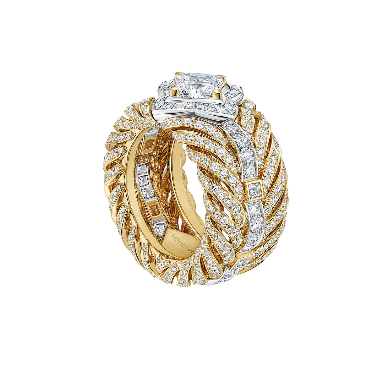 路易威登頂級珠寶Phenomenal戒指，鑲嵌LV Monogram Star切割鑽石