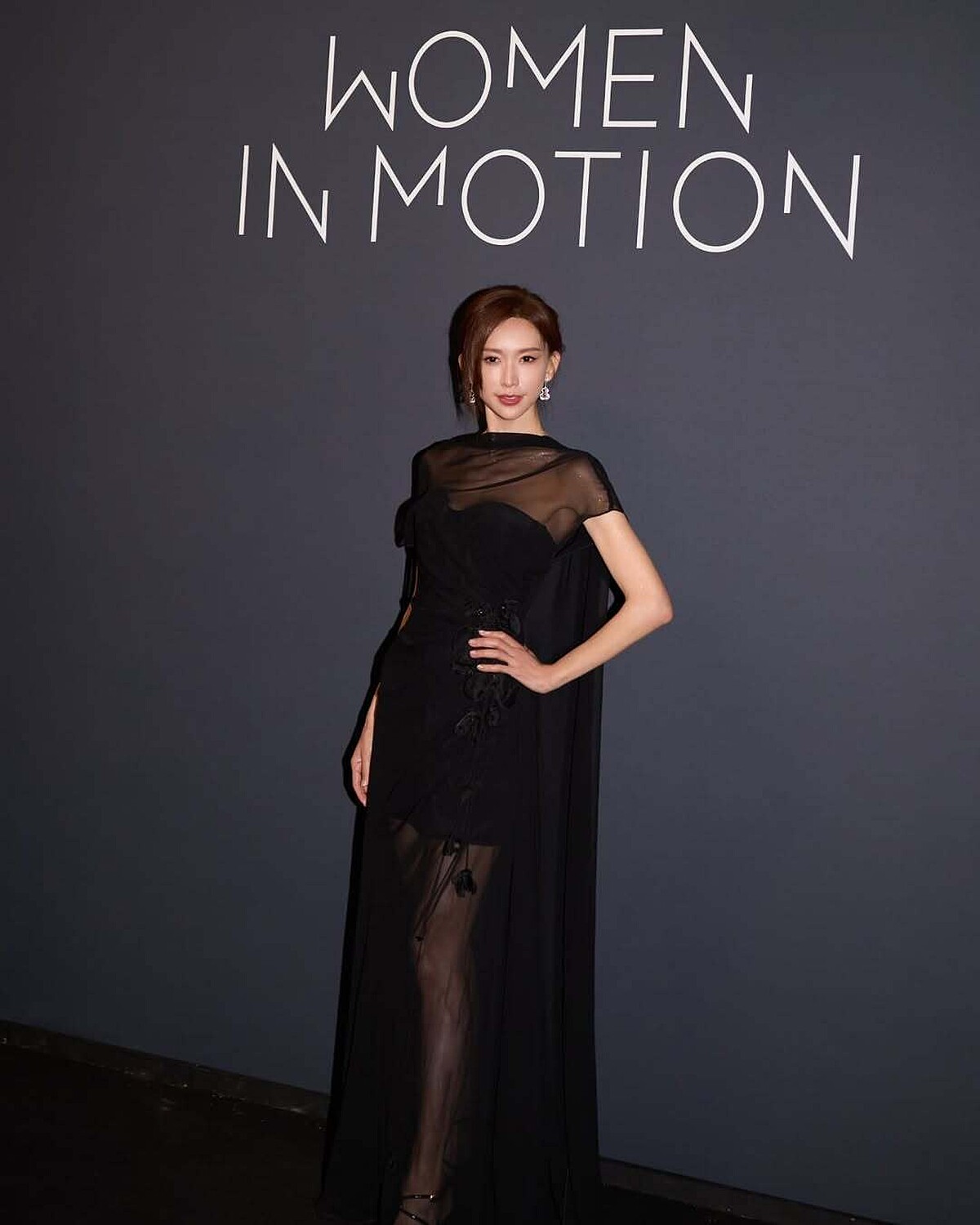 林志玲盛裝出席2025坎城影展期間由開雲集團主辦、聚焦女影人的「Women In Motion」晚宴。