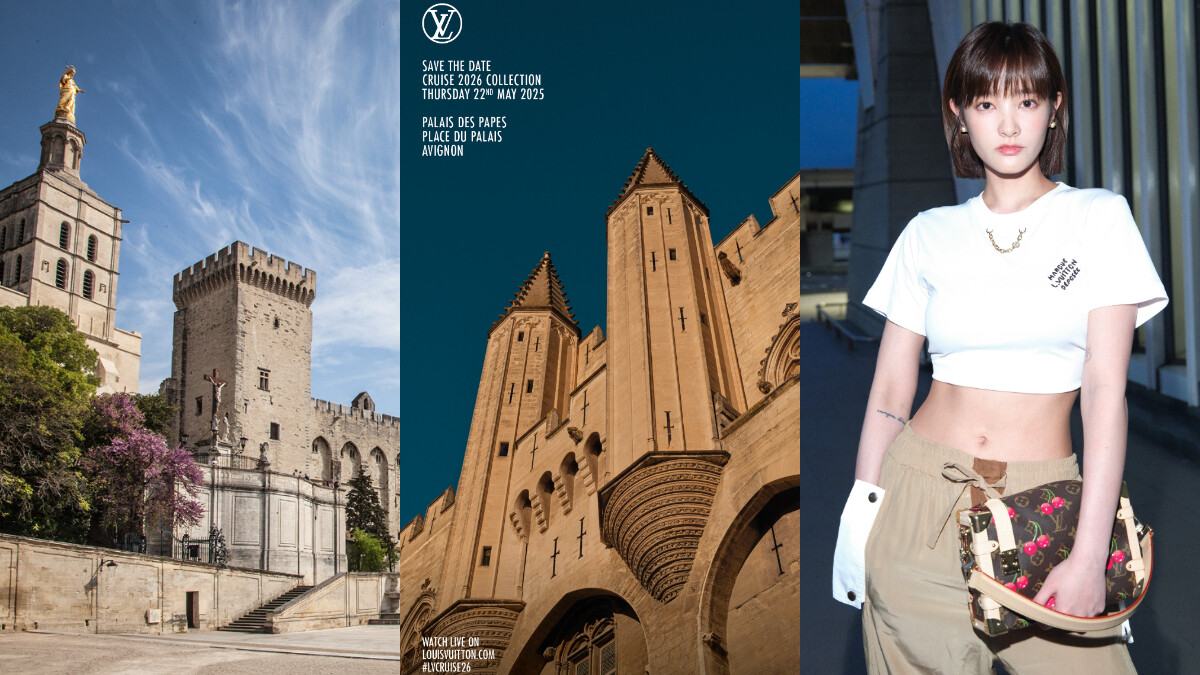 路易威登LV2026早春選址南法亞維儂教皇宮Palais des Papes，大使精靈王子Felix、王淨現身機場準備出席