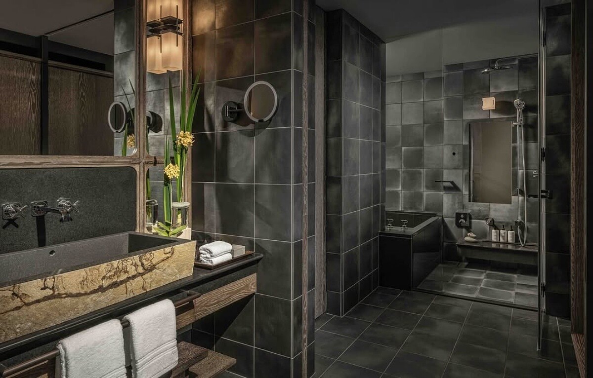 「玄水」的樓層的浴室也走向當代日式風格。