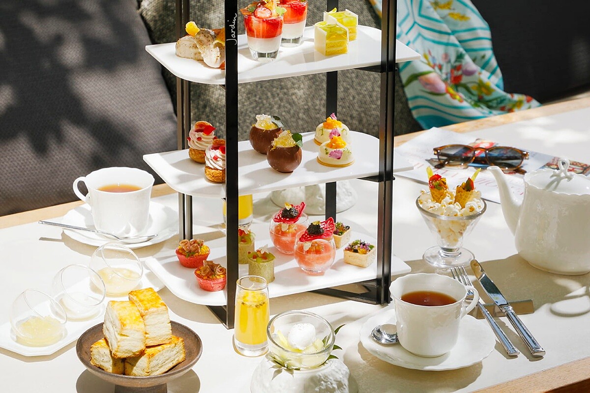 「Jardin」也定期推出下午茶主題茶點