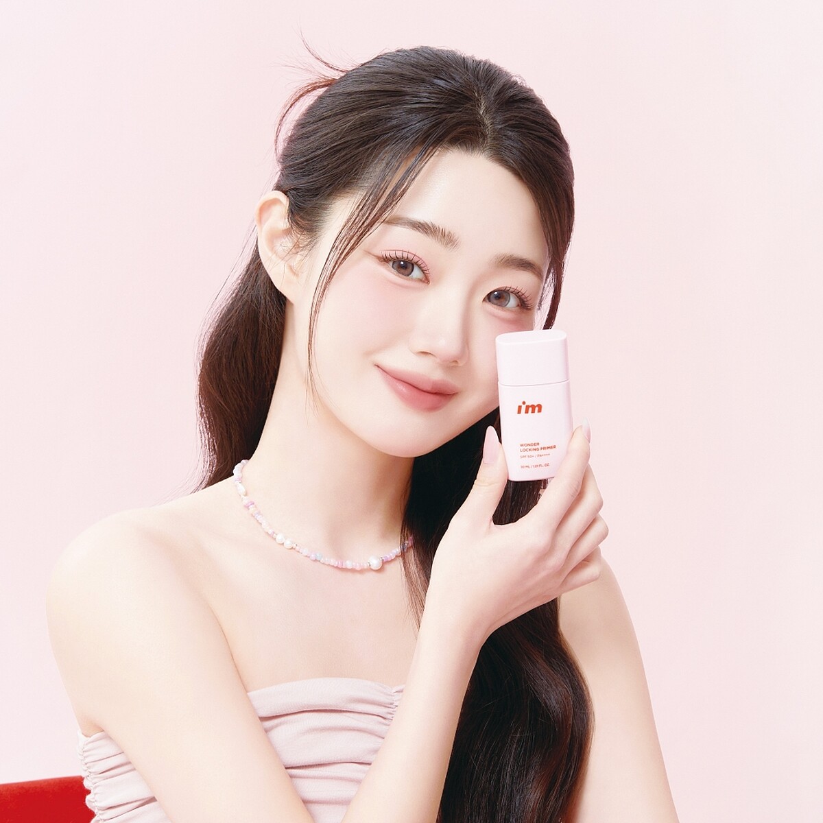 I&rsquo;M MEME我愛神力控油妝前乳SPF50+/PA++++主視覺。