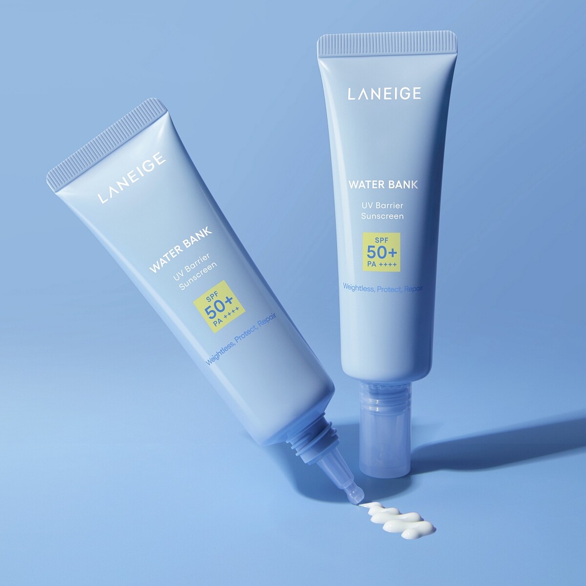 LANEIGE蘭芝水酷修護防曬凝露SPF50+/PA++++情境圖。