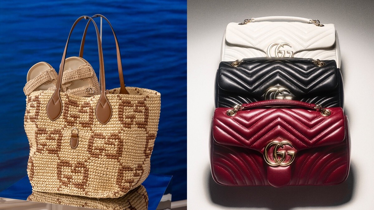 Gucci夏日草編包3選、經典GG Marmont改版升級了！2025 Lido度假系列帶你來到義大利海濱品嚐Gelato