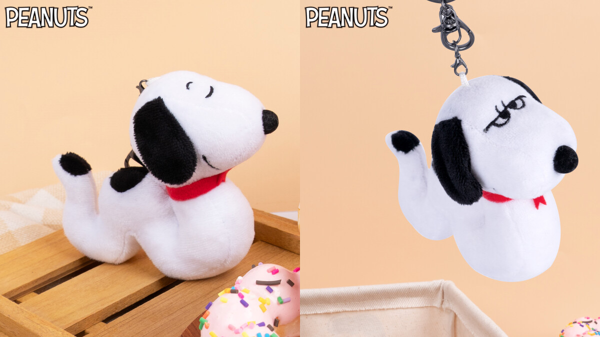 2025澎湖花火節限量商品：彎彎的蛇年史努比玩偶