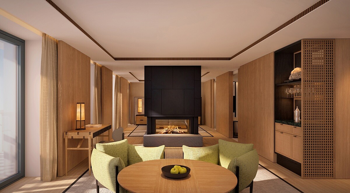 由建築師 Jean-Michel Gathy 打造空間。