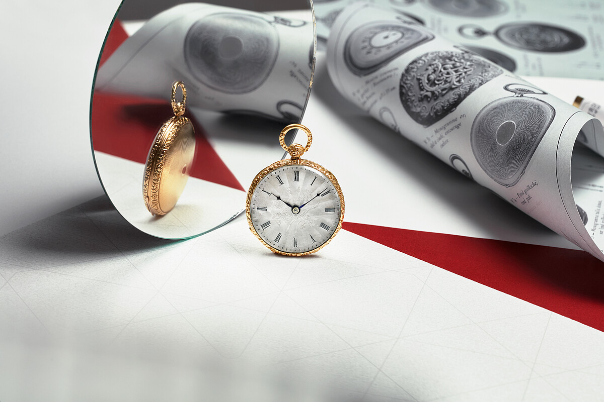 雕刻和機刻雕花黃金懷錶,1780年,是江詩丹頓最為古老的私人藏品。