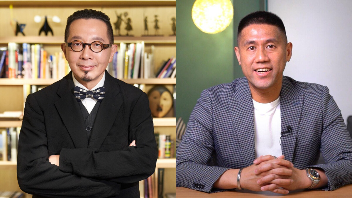 台灣知名建築師劉培森(左)與現任《城邦國際名表》總編輯劉必祥。