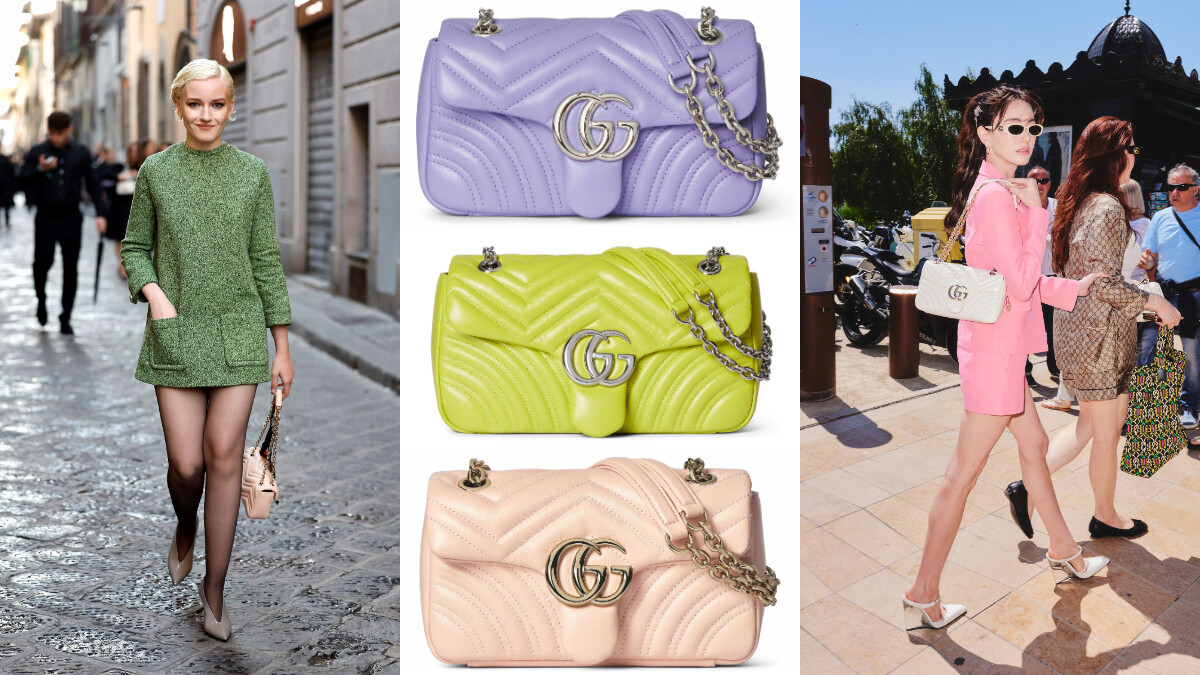 歐美名人搶先示範！GUCCI GG Marmont 全新 Sorbet 雪酪色系列包款入手資訊、搭配技巧一次看