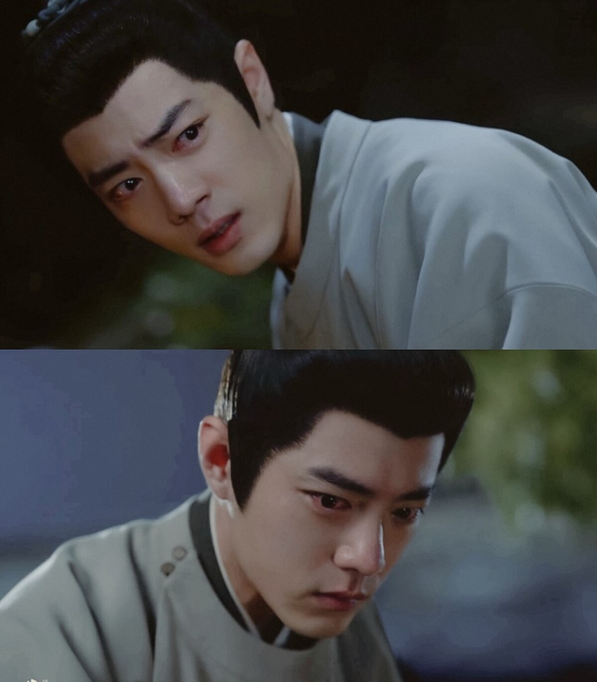 肖戰劇中情緒潰堤瞬間，泛紅的雙眼超揪心。