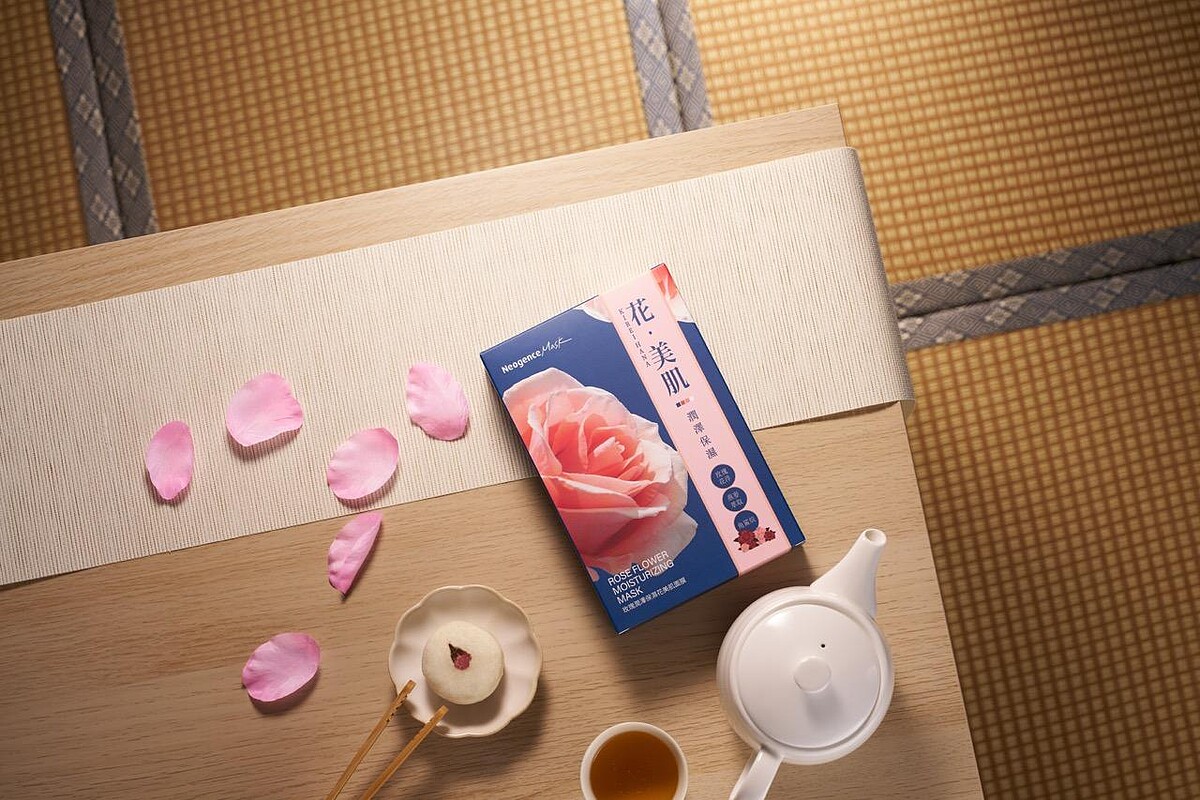 Neogence霓淨思玫瑰潤澤保濕花美肌面膜6入，NT299