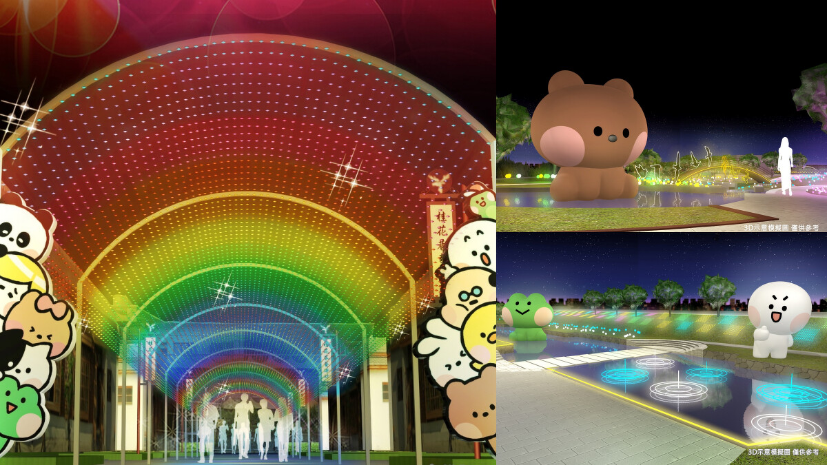 2025鹿港慶端陽－小鎮光影藝術節3D模擬圖