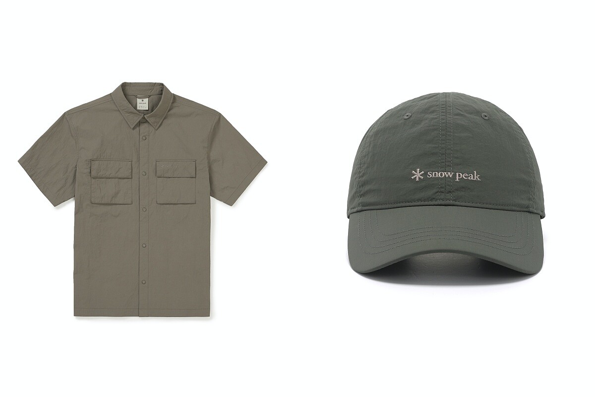 Taslan兩口袋短袖襯衫 NT.4,150、Taslan 棒球帽 NT.1,650