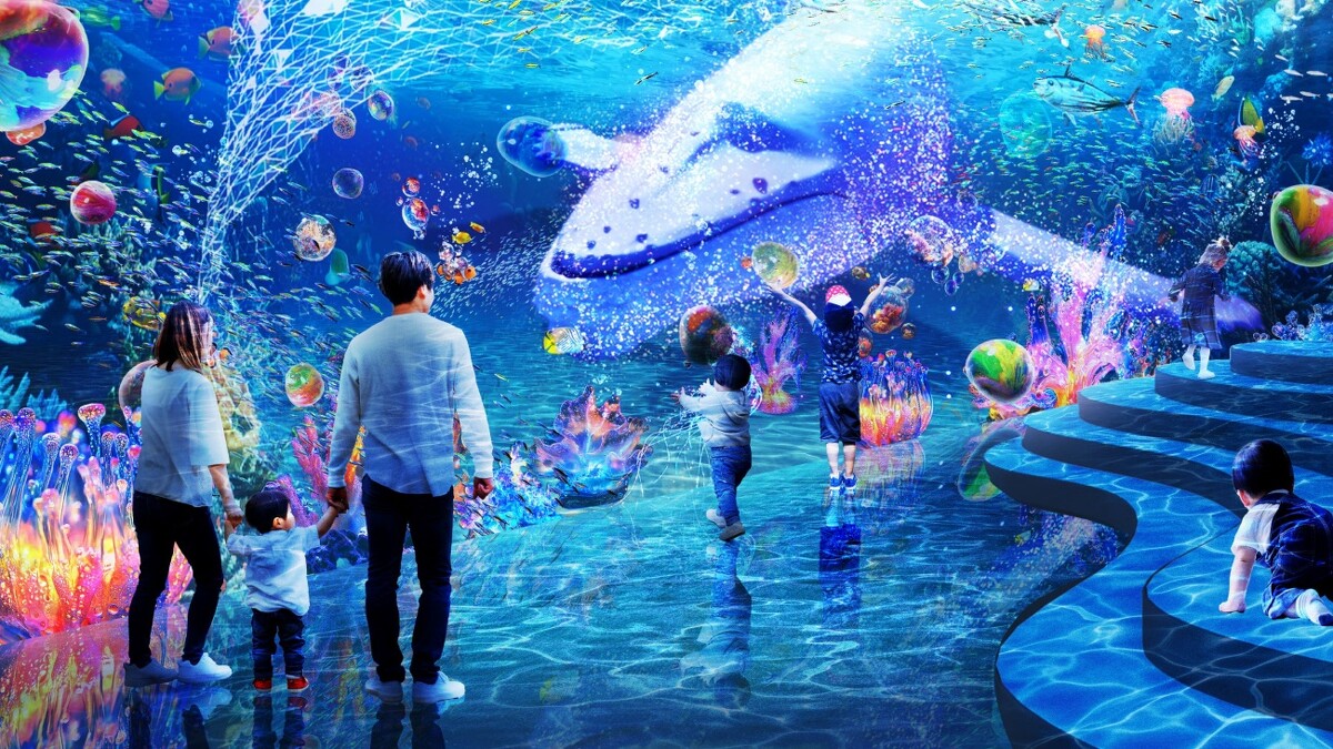 「Xpark meets NAKED～Ocean of Light 潛浸海洋～」模擬圖