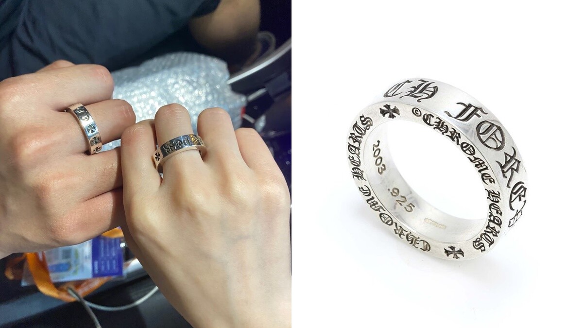 Chrome Hearts 永恆之心戒指經典款式 (Photo/小紅書@YoLo)