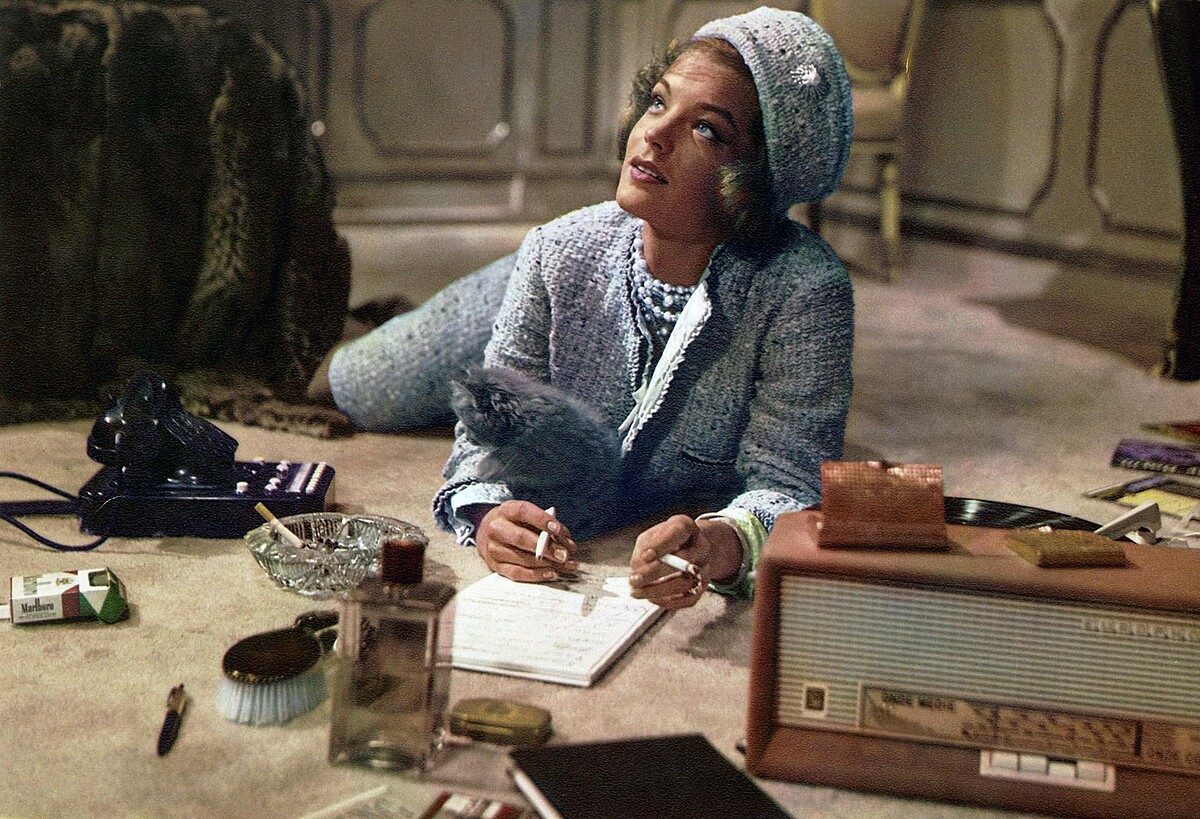 Romy Schneider in '' Il Lavaro '' by Luchino Visconti for ''Boccaccio 70'' , 1962。