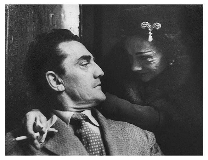 Luchino Visconti and GC, Paris, mid-1950s 。
