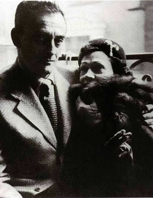 Luchino Visconti and GC, Paris, mid-1950s。