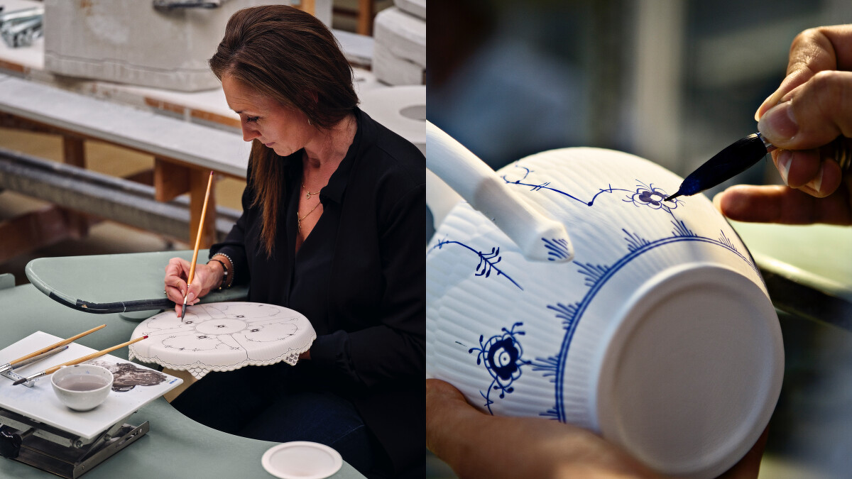 皇家哥本哈根畫師精緻手繪餐瓷