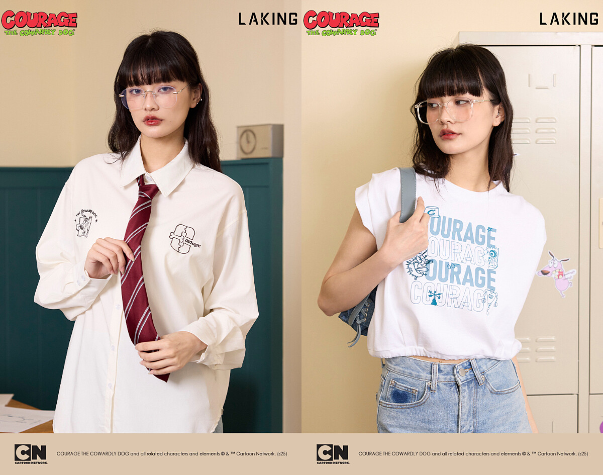 LAKING推出多款具特色的膽小狗英雄合作上衣單品，直接&rdquo;嚇&rdquo;住全場