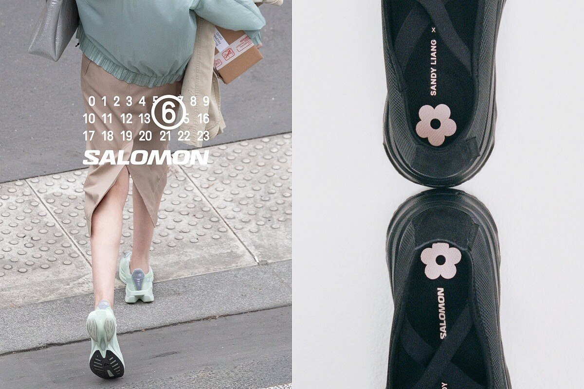 時尚人士穿搭 Salomon 鞋款的街拍風格