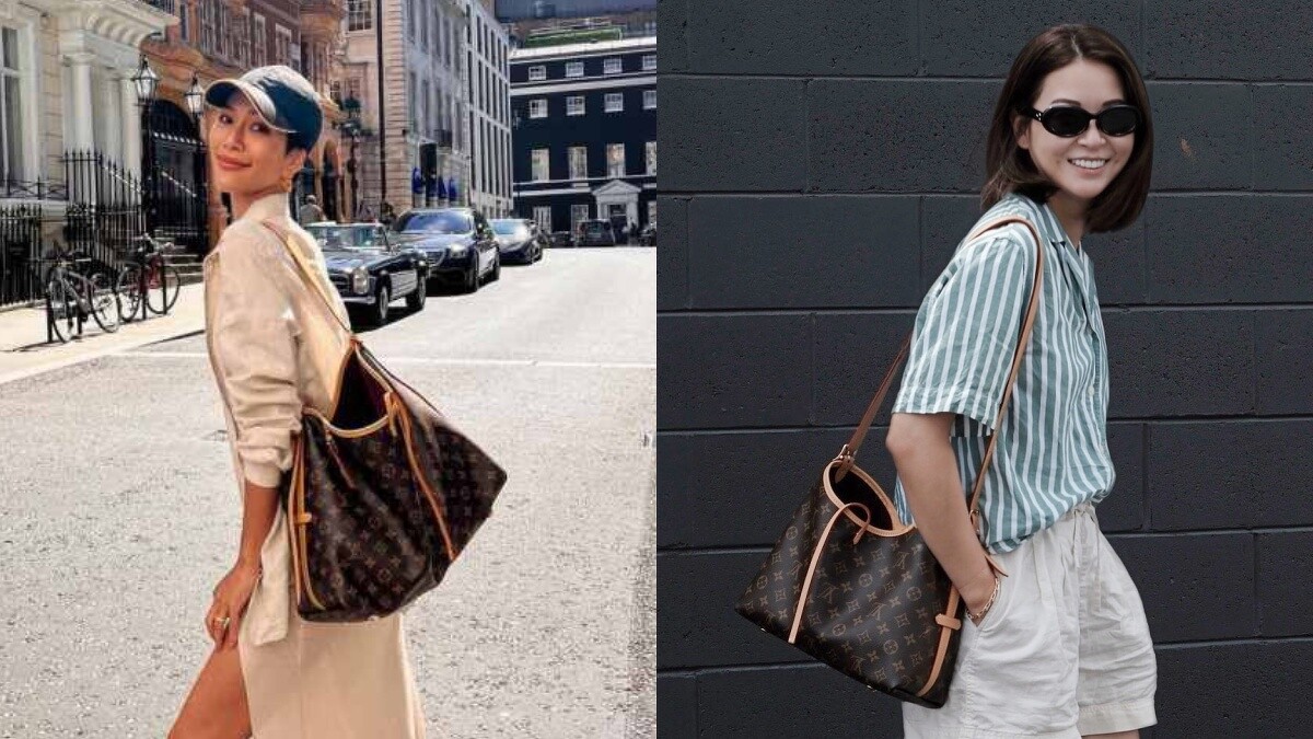 時尚KOL莫莉展示大尺寸 Louis Vuitton CarryAll MM 包款