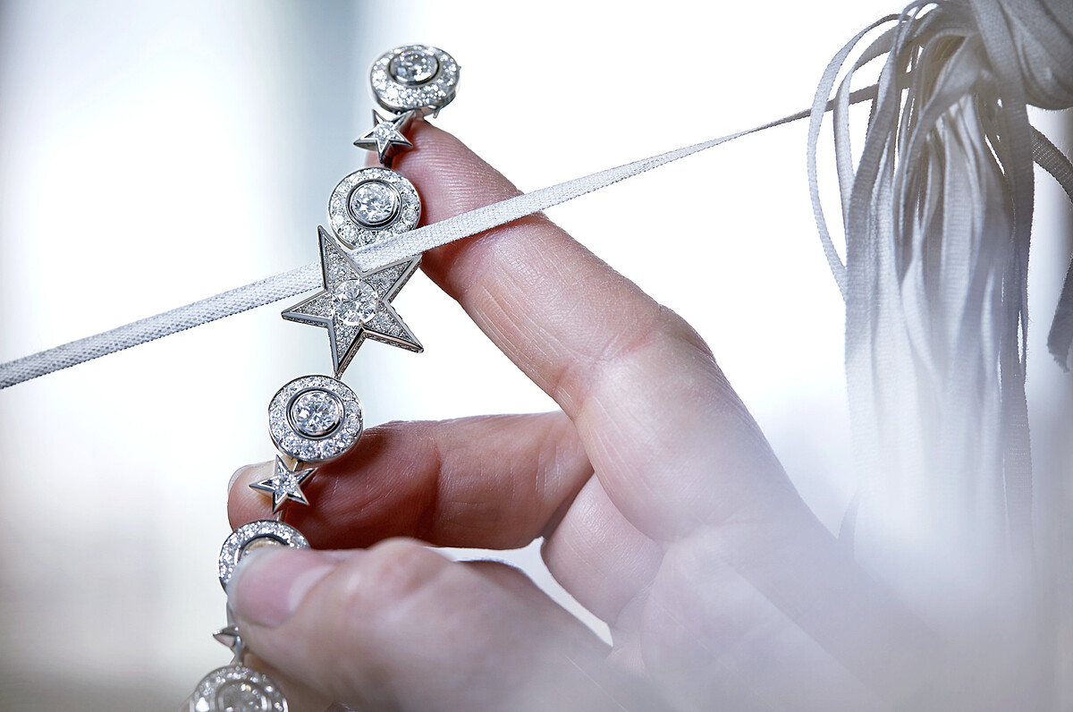 Chanel 2025頂級珠寶系列《Reach For The Stars》代表作&mdash;&mdash;Wings of CHANEL項鍊工藝圖