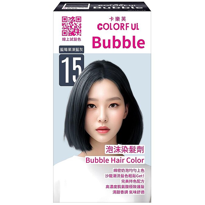 卡樂芙 泡沫染髮劑-15藍莓果凍藍灰