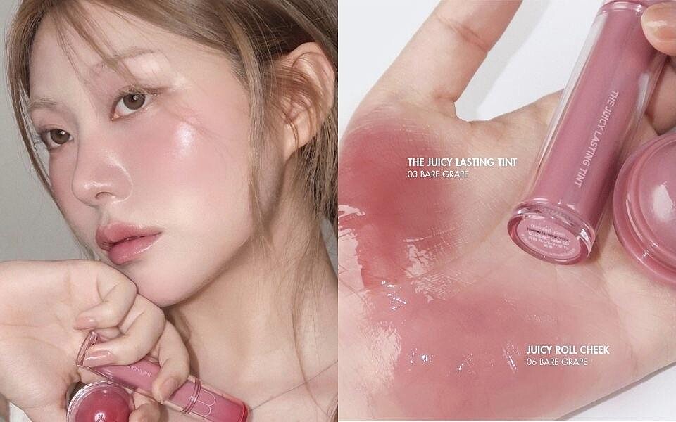 rom&nd Juicy roll cheek 06 babe grape NT373，（Photo/Instagram：@romandyou)