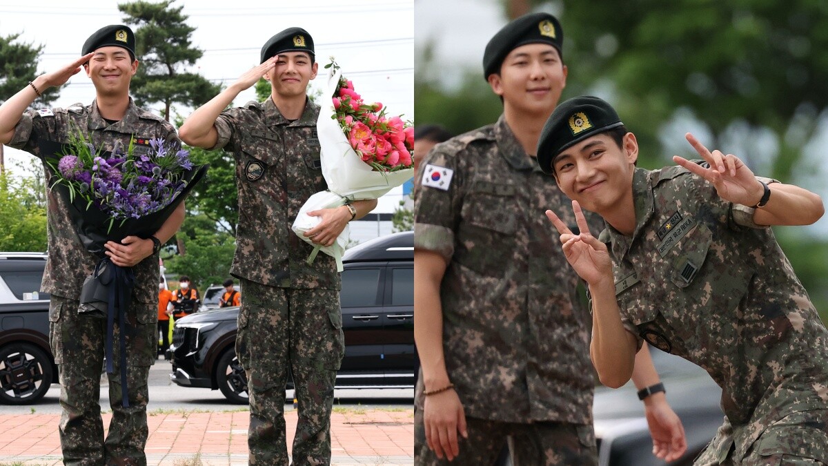 防彈BTS V、RM退伍了！金泰亨帥氣軍裝配Cartier這隻錶，RM吹薩克斯風進場！