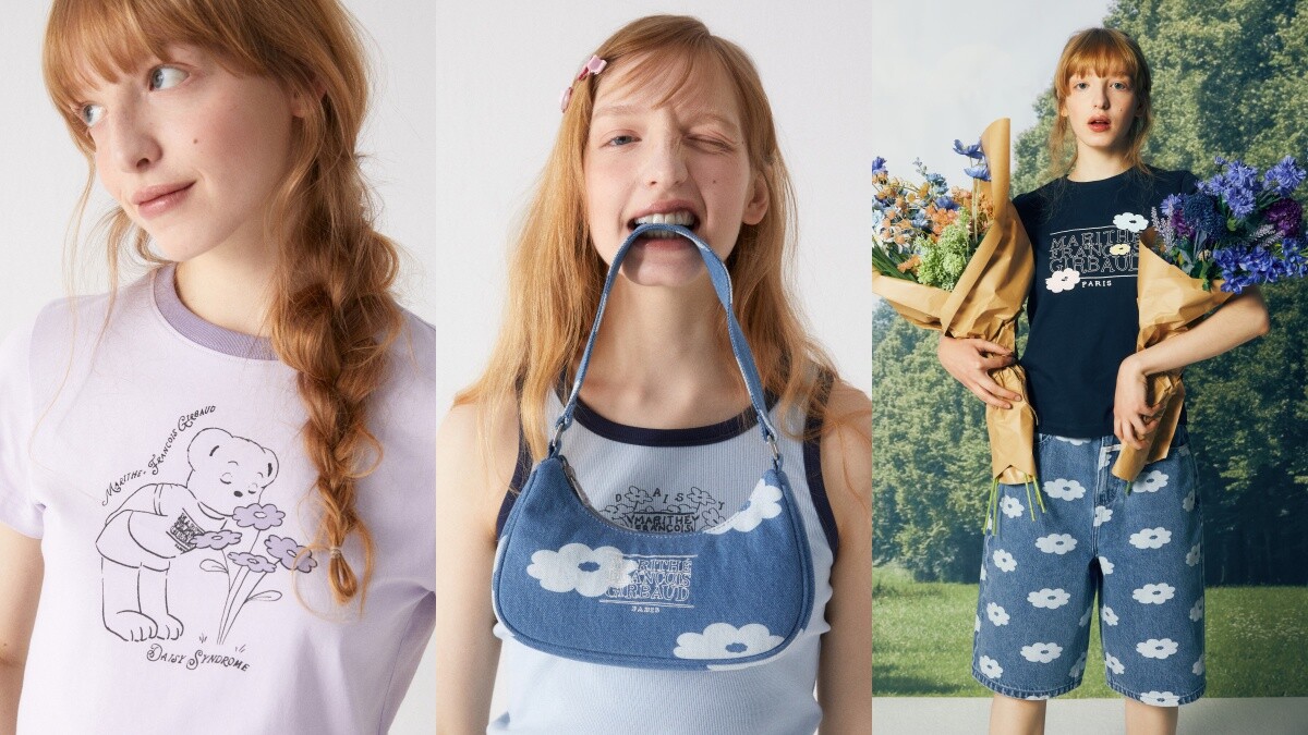 高允貞愛牌MARITHÉ&amp;amp;FRANÇOIS GIRBAUD最新小花聯名開賣！牛仔肩包、五分褲5推薦必收
