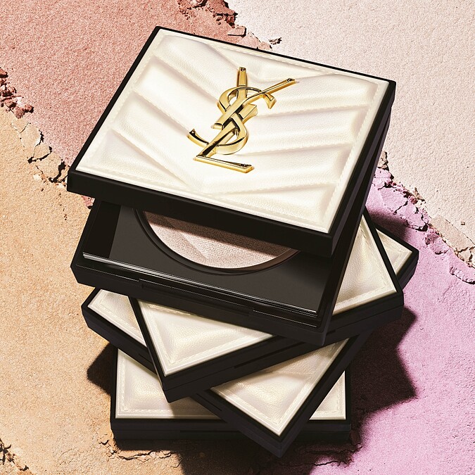 YSL全新恆久完美立體高光餅情境圖。